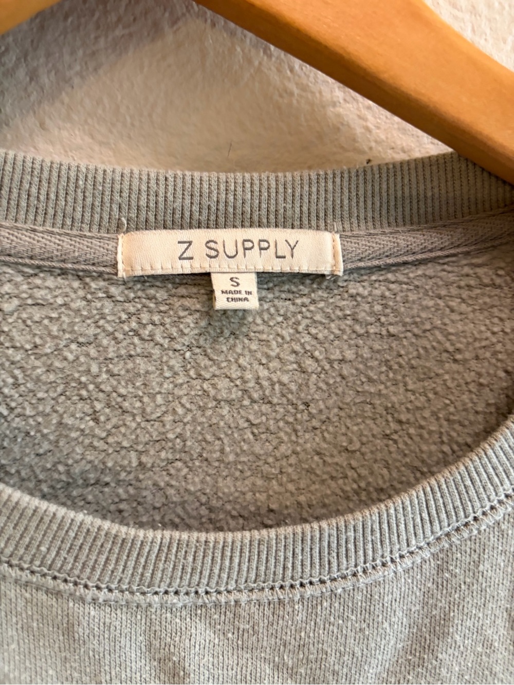 Z-Supply weekender crewneck Colorblock Pullover Sweatshirt Size S Green - Picture 8 of 8